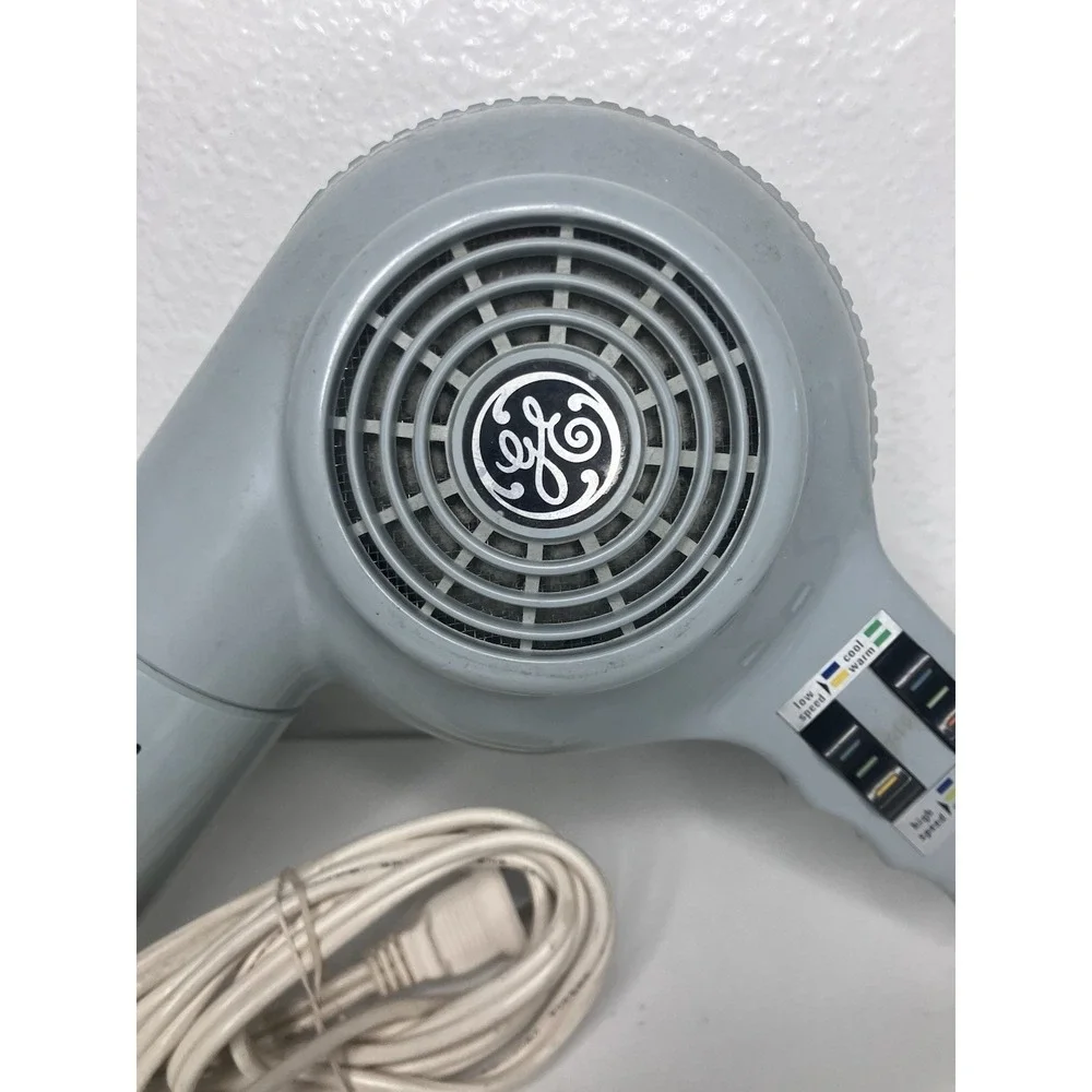 Vintage Blow Dryer Super-Pro 1400 Watts Hair Dryer Dusty Blue Tested Works